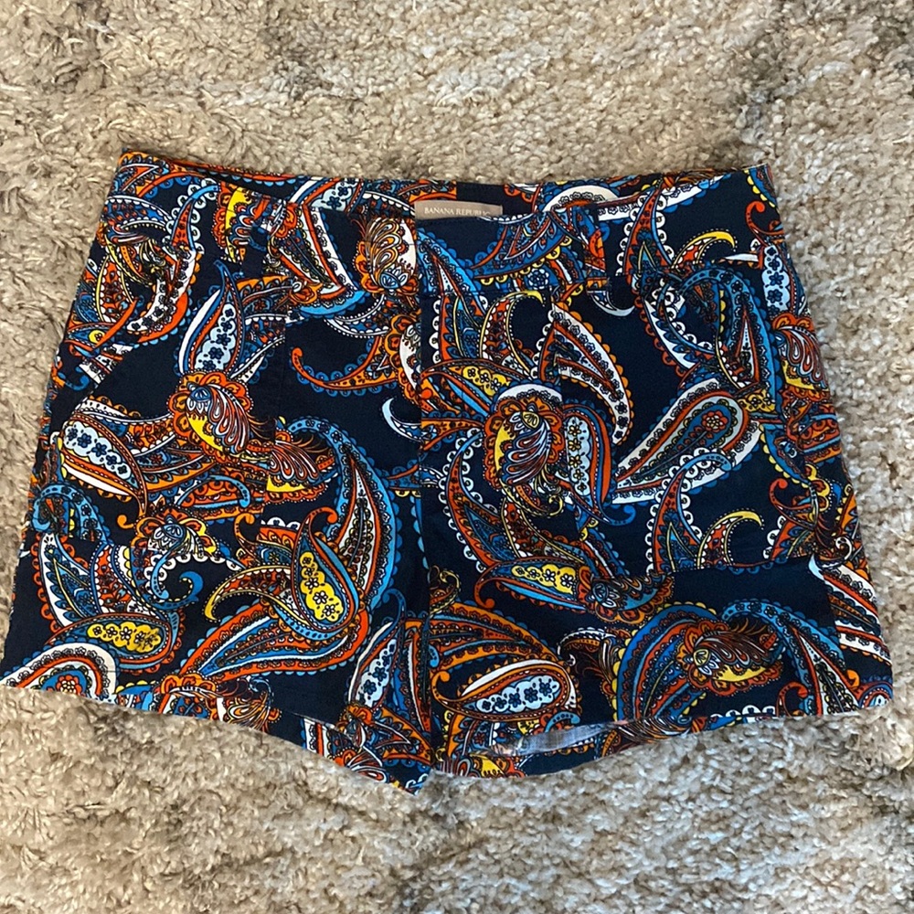 Banana Republic paisley print shorts